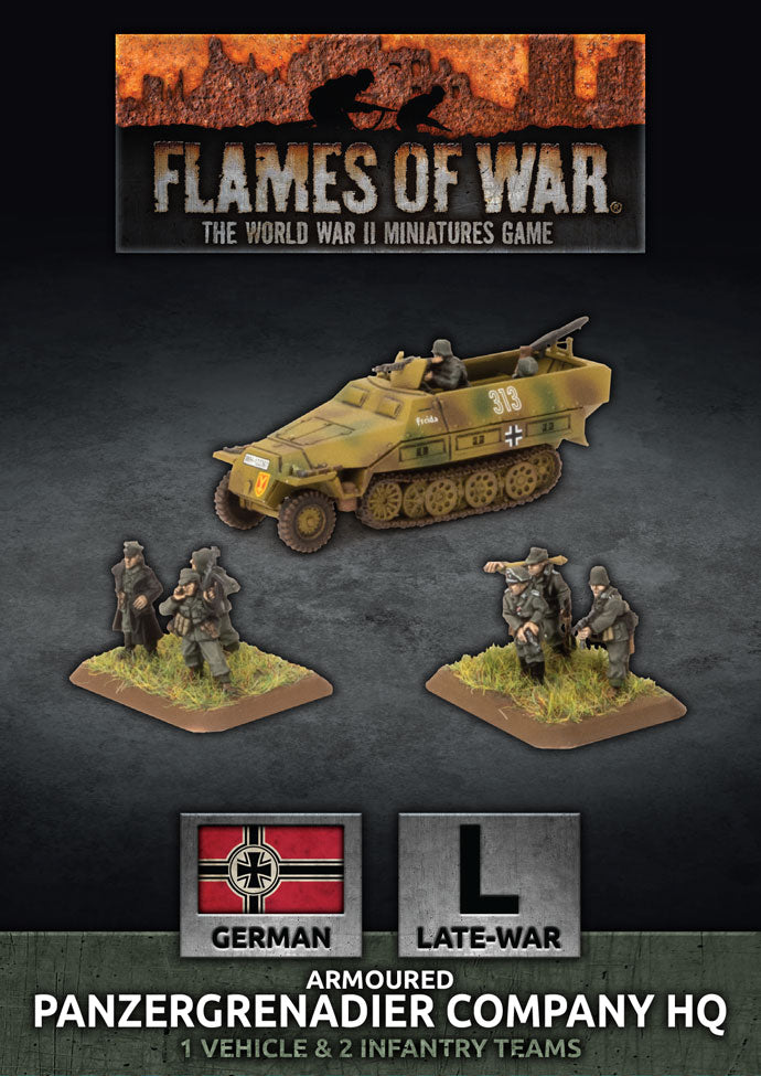 Flames of War: Germans: Panzergrenadier Company HQ (Plastic)