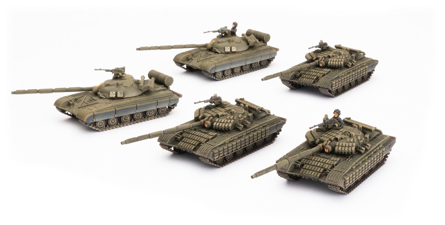 WWIII: Soviet: T-64BV Tank Company (x5 Plastic)