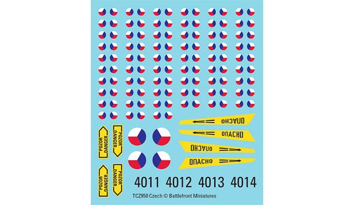 WWIII: Czech Decals (x4 Sheets)