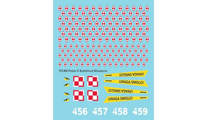 WWIII: Polish Decals (x4 Sheets)